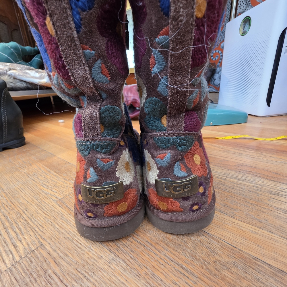 UGG Floral Knit Boots